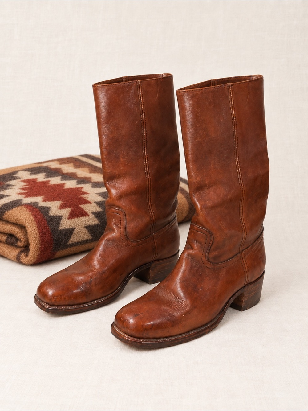 Frye Chestnut Brown Leather Size 10.5 Men’s